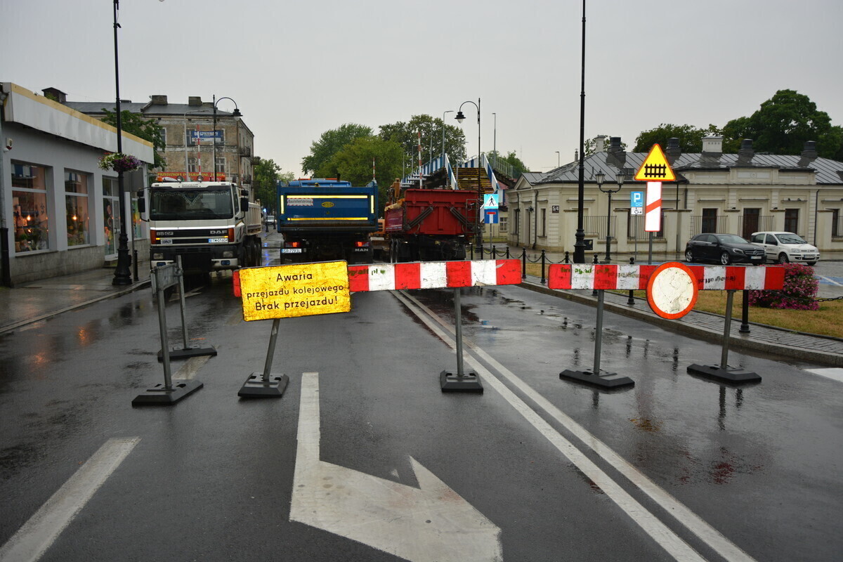 UWAGA Przejazd kolejowy na ul. Słowackiego zamknięty