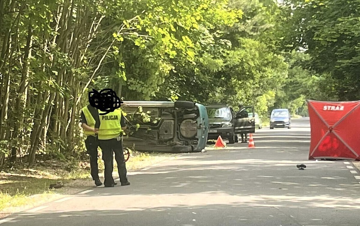 Śmierć rowerzysty w Aleksandrowie