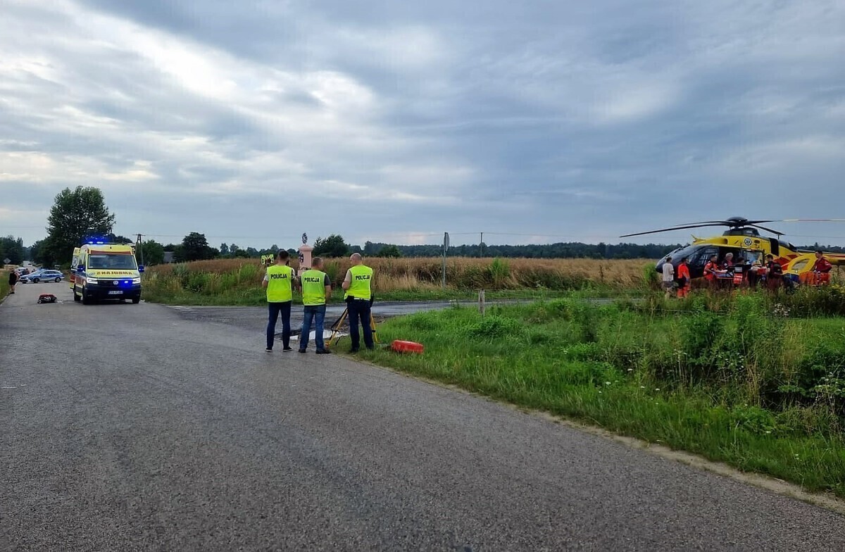 Rowerzysta nie przeżył zderzenia z mazdą
