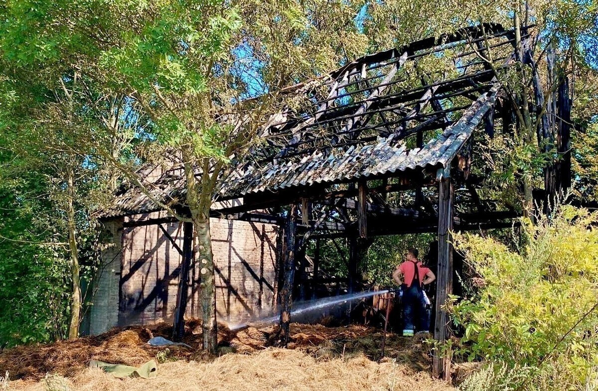 Seria pożarów w gminie Łęki Szlacheckie. Czy to wina podpalacza
