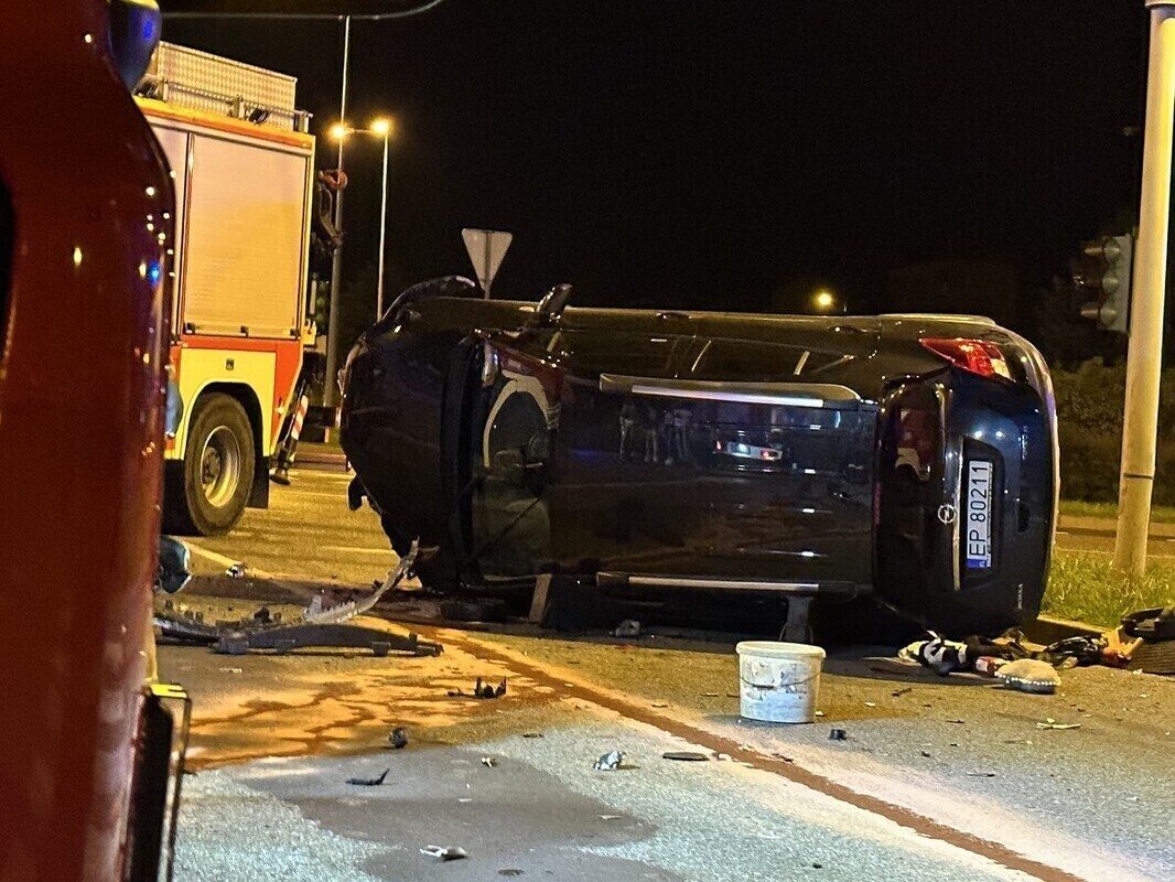 Groźny wypadek na skrzyżowaniu Sikorskiego i Concordii