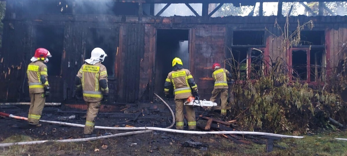 Poważny pożar w okolicach Bugaja