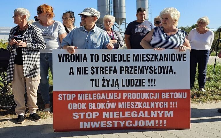 Betoniarnia utrudnia życie mieszkańców