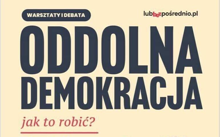 Dzień z demokracją bezpośrednią w Piotrkowie