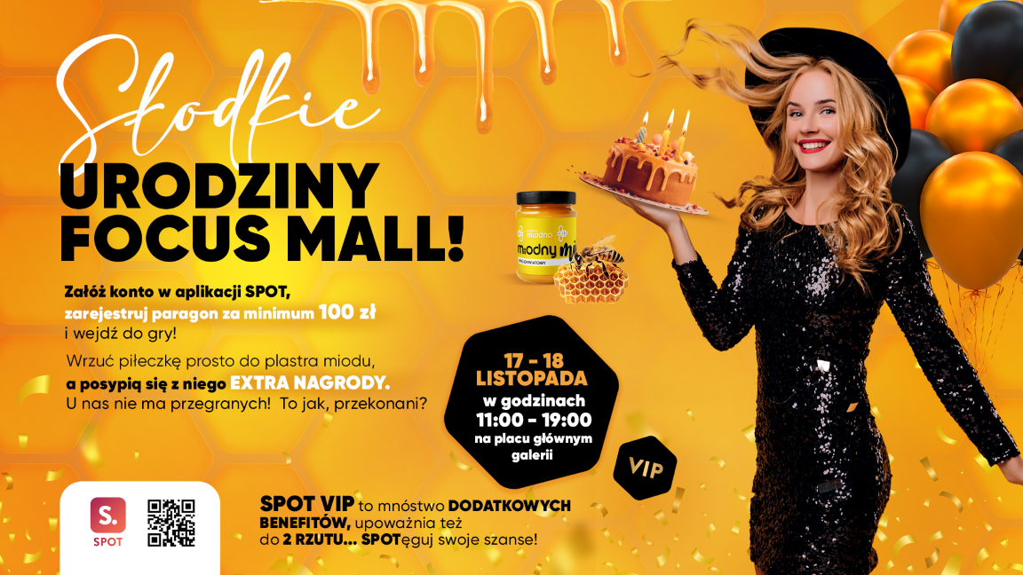 Słodkie urodziny Focus Mall w Piotrkowie
