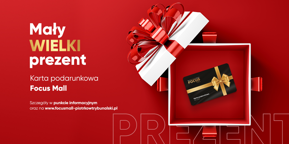 Karty podarunkowe na Święta w Focus Mall w Piotrkowie
