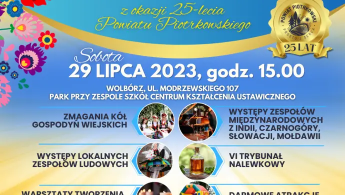 Międzynarodowy Koncert Letni &#8222;Powiat folklorem malowany&#8221;.