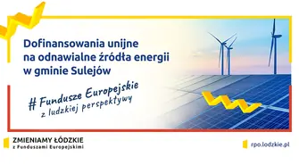 Dofinansowania unijne na odnawialne źródła energii w gminie Sulejów