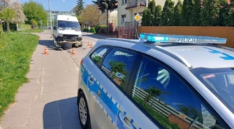 Staranował policjanta