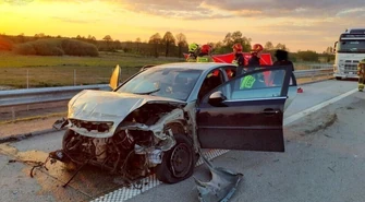 Śmiertelny wypadek pod Kamieńskiem