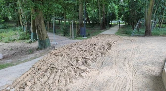 Nowe alejki w parku Belzackim do wymiany