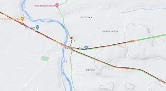 Ogromne korki po wypadku w Sulejowie