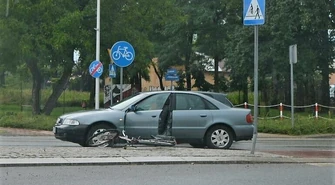 Potrącenie rowerzysty