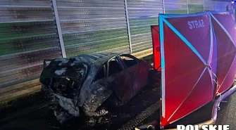 Dlaczego podróżujący spłonęli w samochodzie na A1?