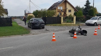 Potrącenie motocyklisty. Lądował LPR