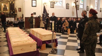 Ofiary niemieckiej zbrodni uroczyście pochowane po 83 latach