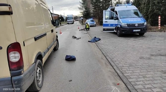 Potrącenie rowerzystki. Kobieta trafiła do szpitala