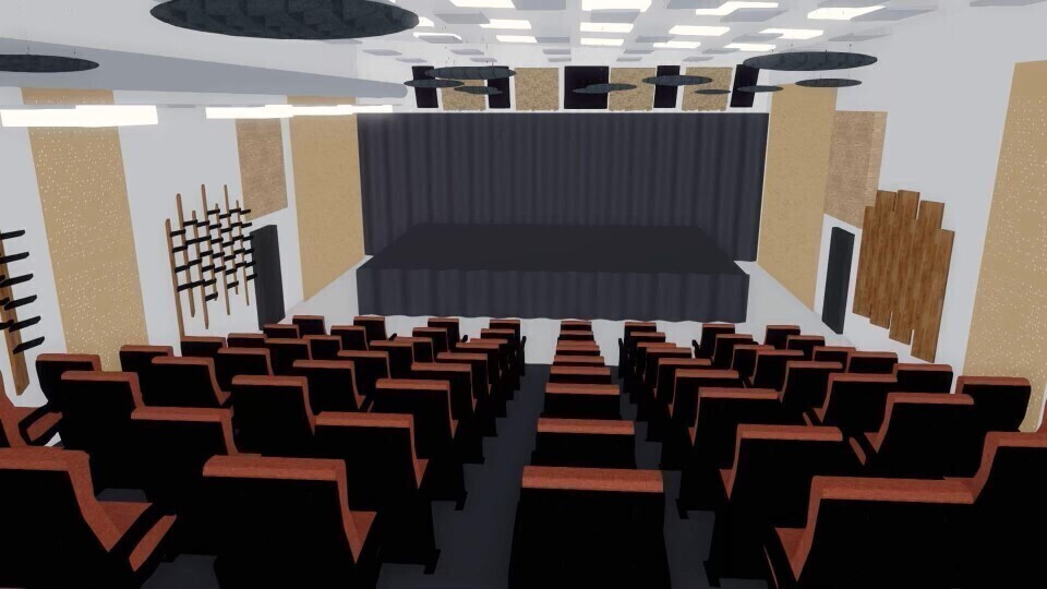 Sala widowiskowa z nowym wyposażeniem