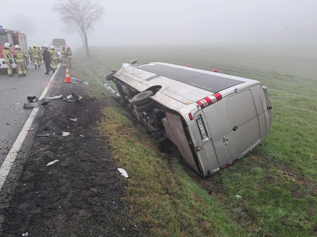 Groźny wypadek na DK12 Aktualizacja