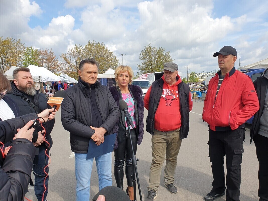 Konferencja prasowa piotrkowskich kupców