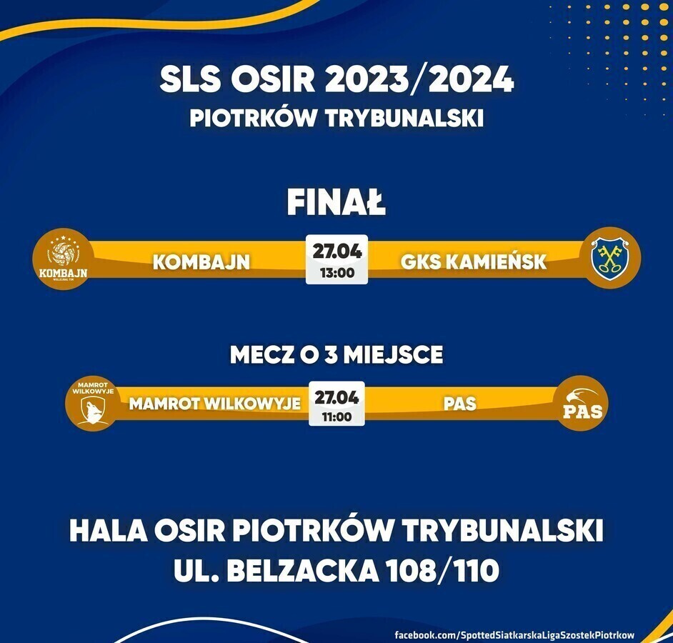 Wiemy kto zagra o medale. Finały już w sobotę