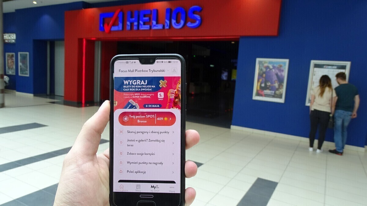 SPOTkajmy się w kinie Wygraj bilety do kina Helios w Focus Mall w Piotrkowie na cały rok
