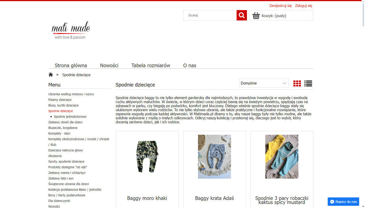 Spodnie dla dzieci handmade - poznaj zalety