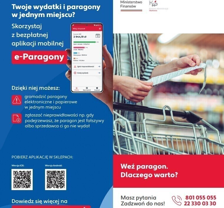 Weź paragon akcja Krajowej Administracji Skarbowej