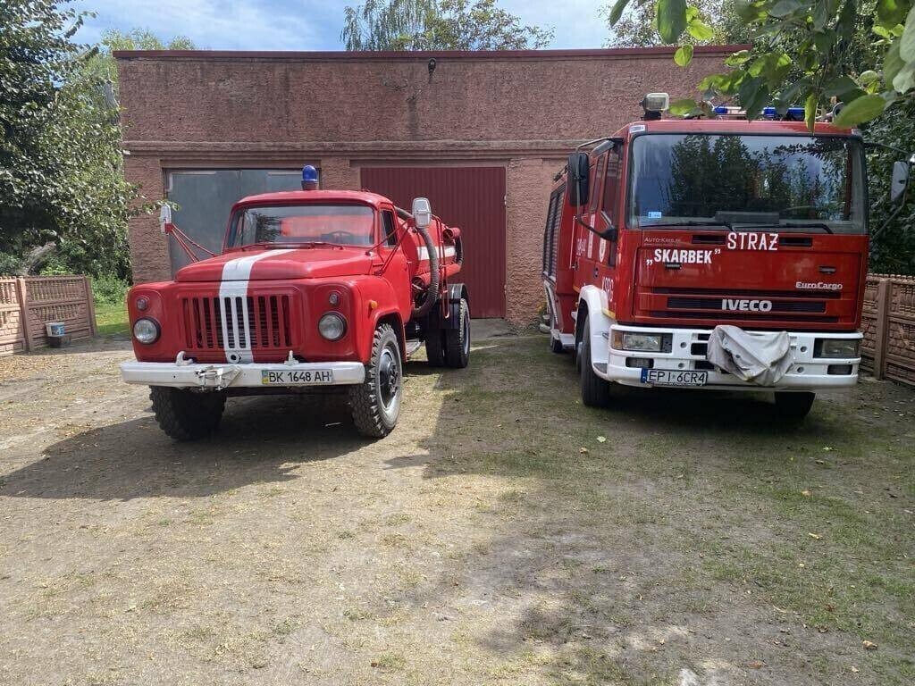Strażacy z Trzepnicy przekazali wóz bojowy Ukraińcom