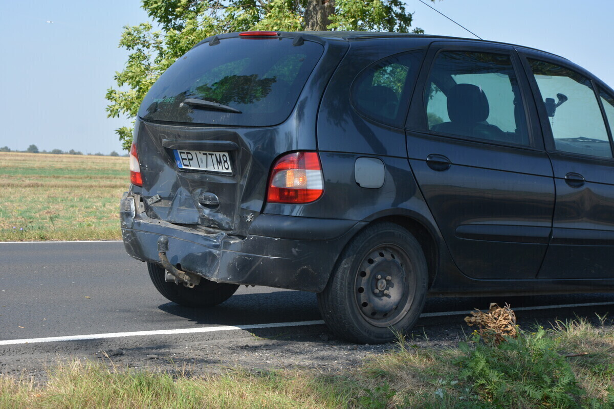 Wypadek na DK91 w Longinówce
