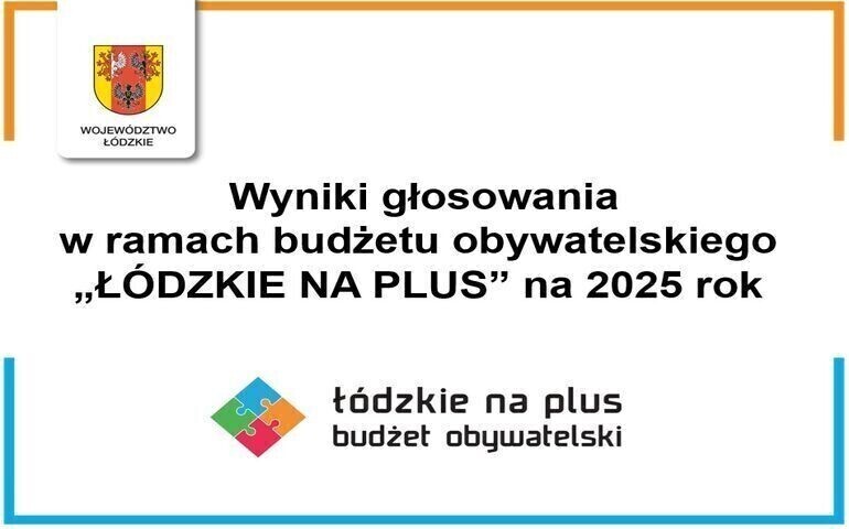 Sprawdź wyniki Budżetu Obywatelskiego Województwa Łódzkiego