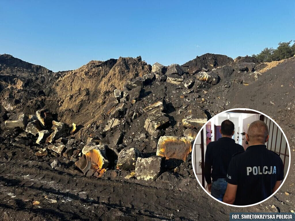 Zasypywali przemysłowe odpady. Zostali zatrzymani w gminie Sulejów