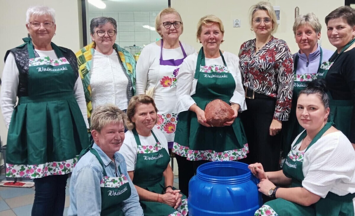Tradycyjne kiszenie kapusty w Woźnikach