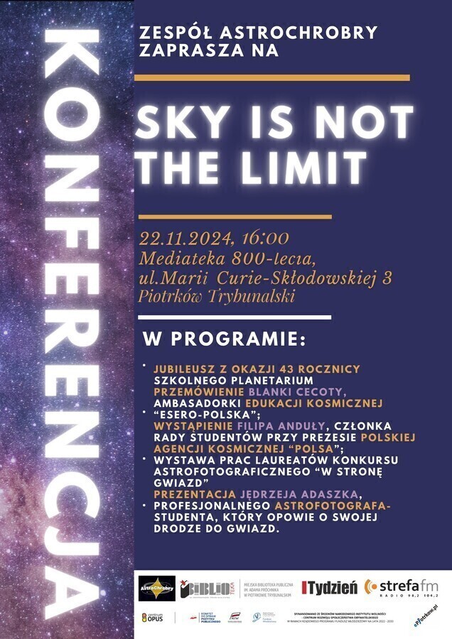 Konferencja astronomiczna Sky is Not the Limit