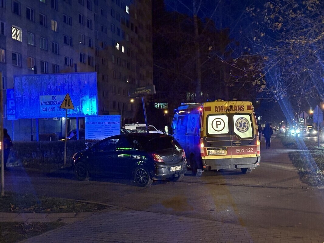 Potrącenie na pasach na Słowackiego