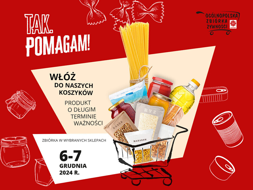 Zbiórka żywności dla potrzebujących
