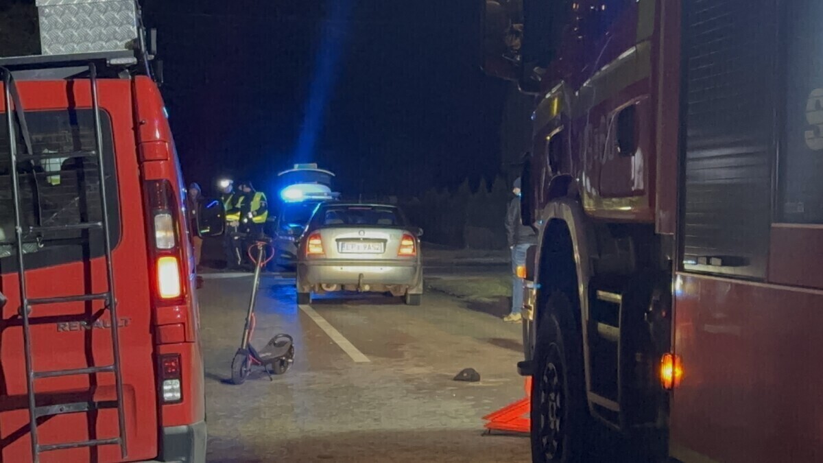 Samochód najechał na hulajnogistę Niejasne okoliczności zdarzenia