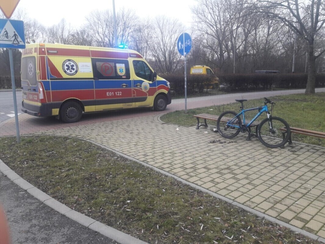 Potrącenie rowerzysty w Piotrkowie