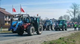 Rolnicy protestują. Paraliż komunikacyjny na drogach regionu