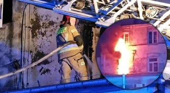 Pożar nad piekarnią na Jerozolimskiej. 22 osoby ewakuowane z budynku