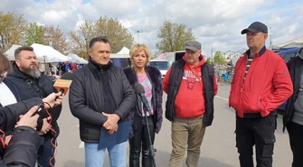 Konferencja prasowa piotrkowskich kupców