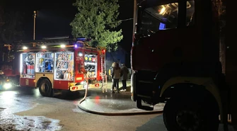 Pożar budynku przy Przemysłowej