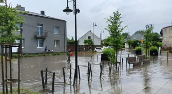 Miasto zalane. Strażacy mieli sporo pracy po nawałnicy