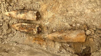 Znaleźli pociski artyleryjskie