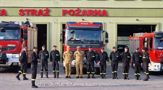 Piotrkowscy strażacy oddali hołd po tragedii w Poznaniu