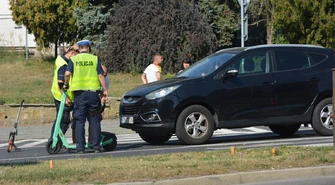 Hulajnogista potrącony na przejściu w Piotrkowie