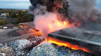 Strażacy podsumowali pożar sortowni śmieci