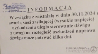 Awaria wind w piotrkowskich wieżowcach