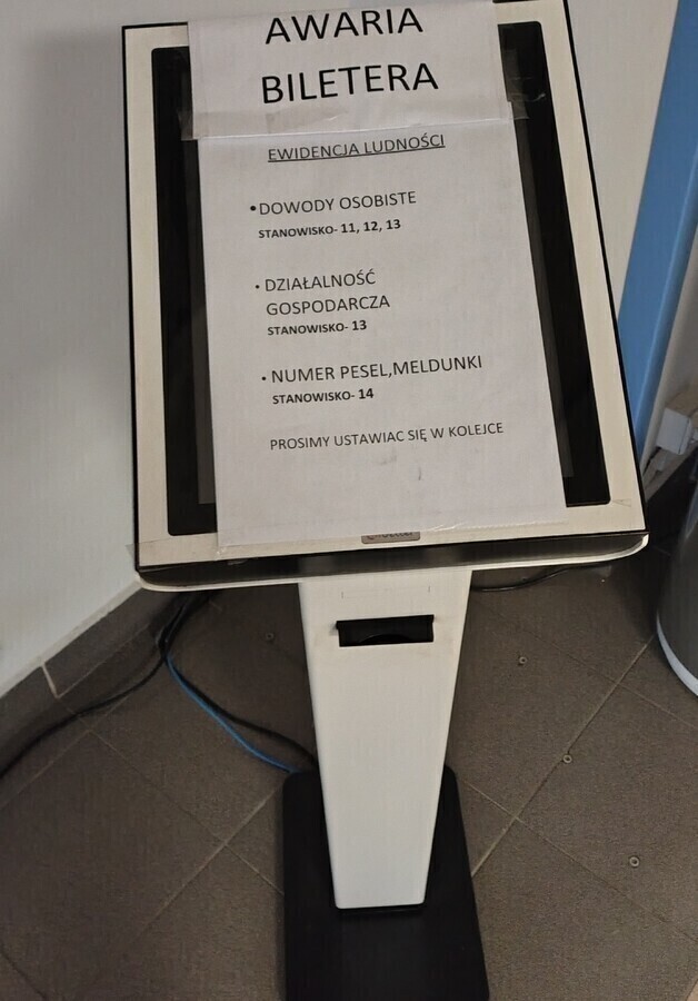 Nie działa bileter w Urzędzie Miasta na Szkolnej w Piotrkowie