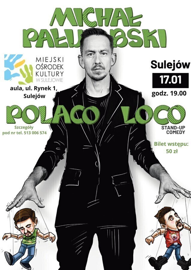 MOK w Sulejowie zaprasza na stand-up Michała Pałubskiego